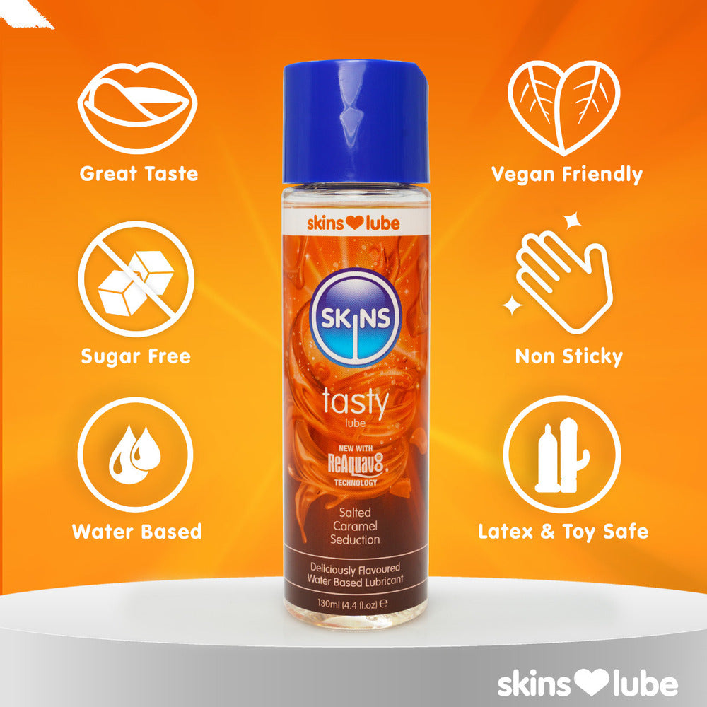Vibrators, Sex Toy Kits and Sex Toys at Cloud9Adults - Skins Salted Caramel Seduction Waterbased Lubricant 130ml - Buy Sex Toys Online