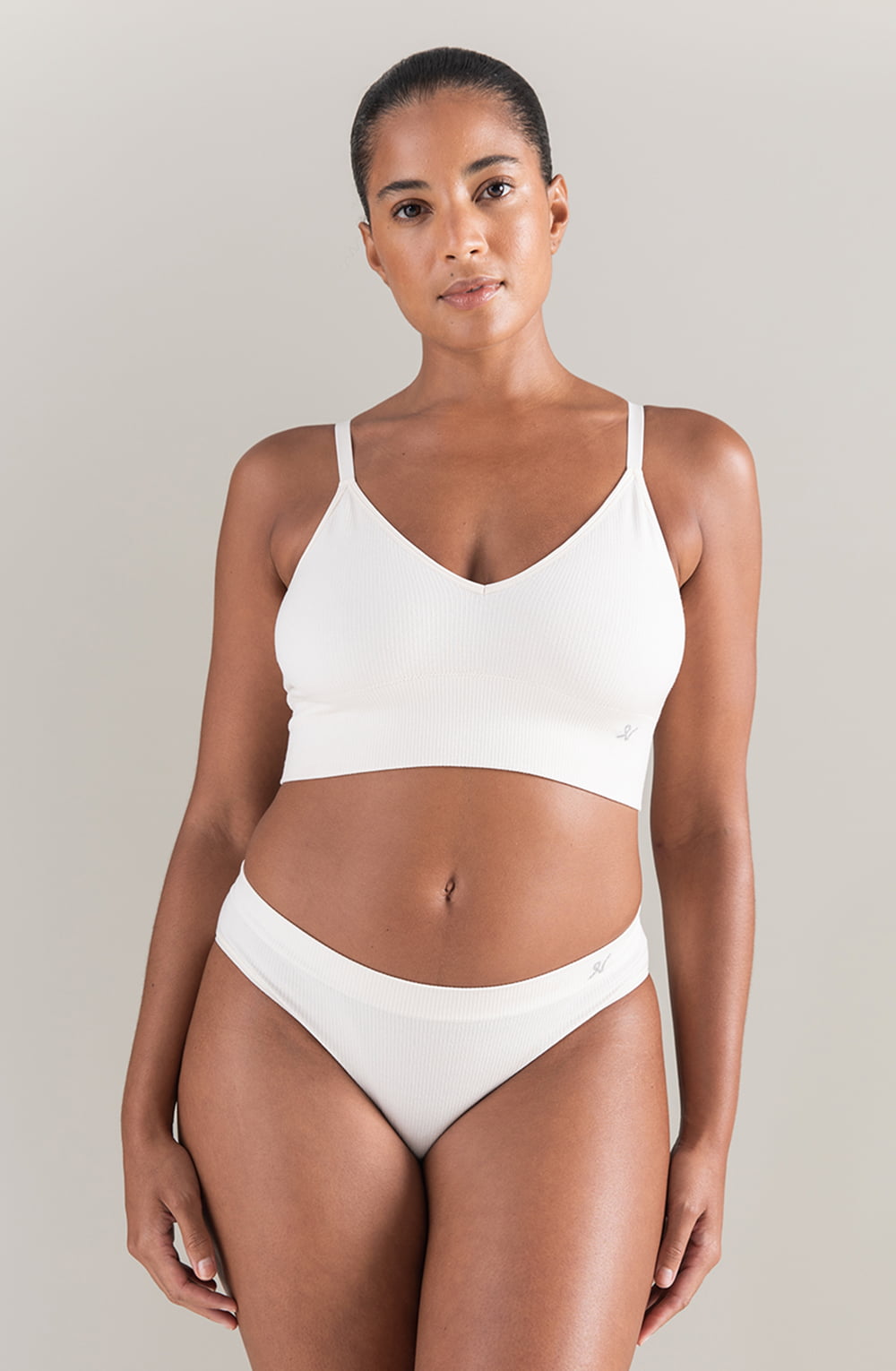 Vibrators, Sex Toy Kits and Sex Toys at Cloud9Adults - The TENCEL™ Seamless Bralette White Sand - Buy Sex Toys Online