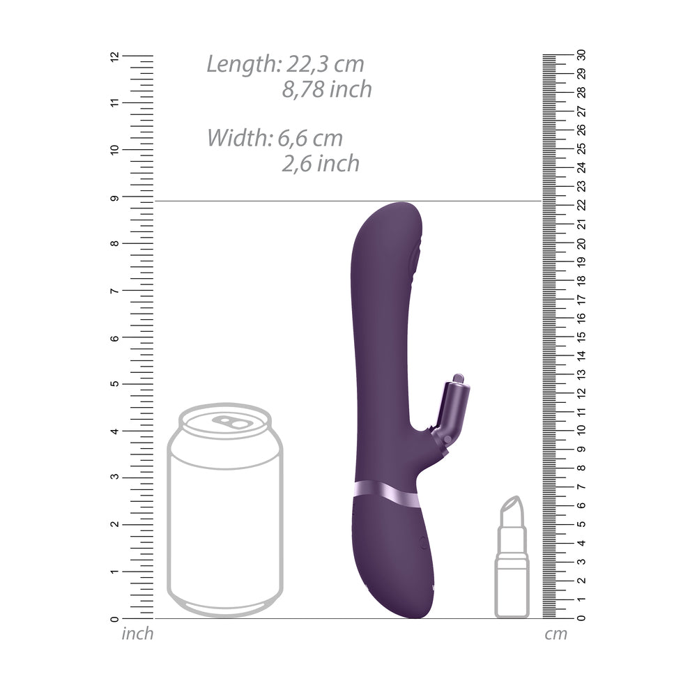 Vibrators, Sex Toy Kits and Sex Toys at Cloud9Adults - Vive Etsu Interchangeable Rabbit Vibrator Purple - Buy Sex Toys Online
