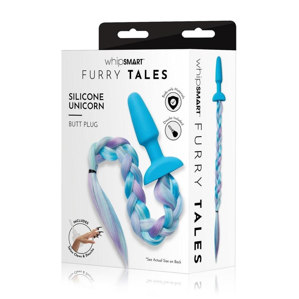 Vibrators, Sex Toy Kits and Sex Toys at Cloud9Adults - Furry Tales Silicone Unicorn Tail Butt Plug - Buy Sex Toys Online