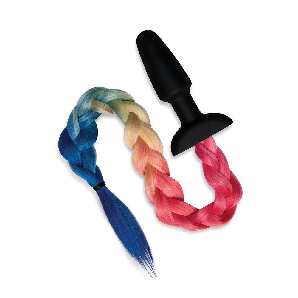 Vibrators, Sex Toy Kits and Sex Toys at Cloud9Adults - Furry Tales Rainbow Tail Butt Plug - Buy Sex Toys Online