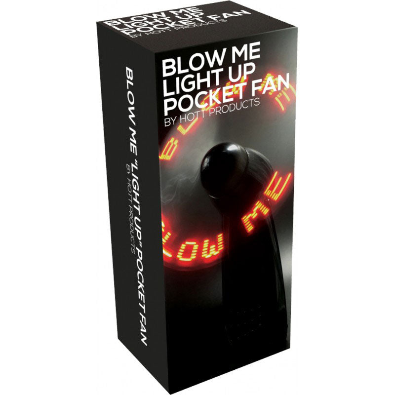 Vibrators, Sex Toy Kits and Sex Toys at Cloud9Adults - Blow Me Light Up Pocket Fan Black - Buy Sex Toys Online