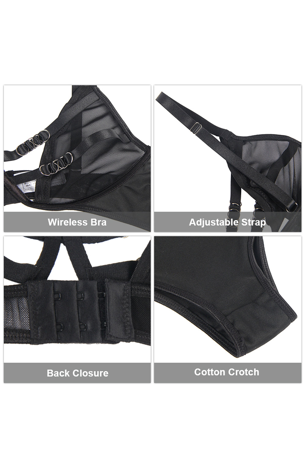 Vibrators, Sex Toy Kits and Sex Toys at Cloud9Adults - YesX YX833 Bra Set - Buy Sex Toys Online
