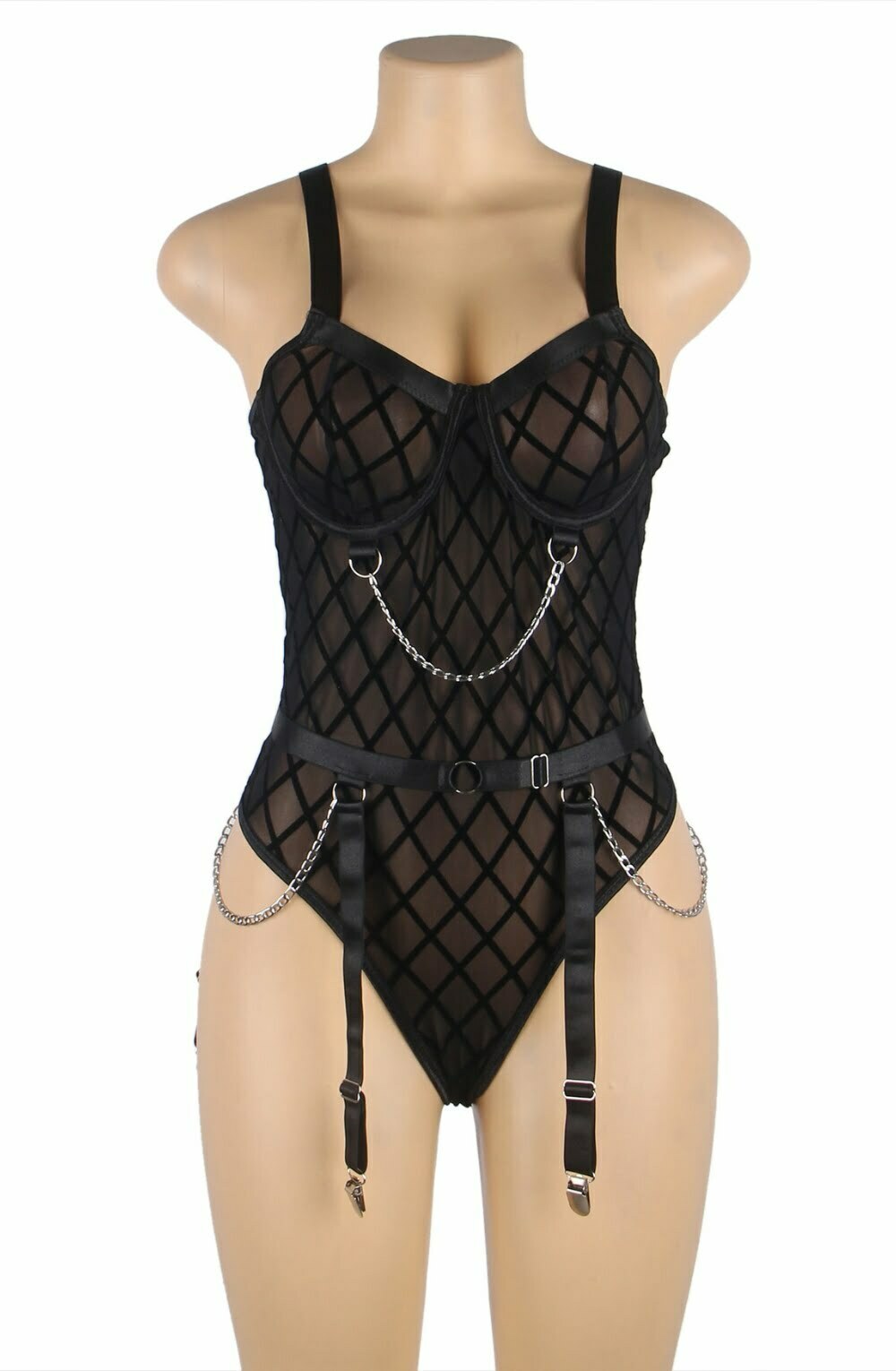 Vibrators, Sex Toy Kits and Sex Toys at Cloud9Adults - YesX YX846 Black Bodysuit - Buy Sex Toys Online