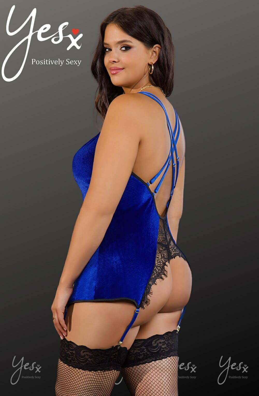 Vibrators, Sex Toy Kits and Sex Toys at Cloud9Adults - YesX YX847Q Gartered Babydoll - Buy Sex Toys Online