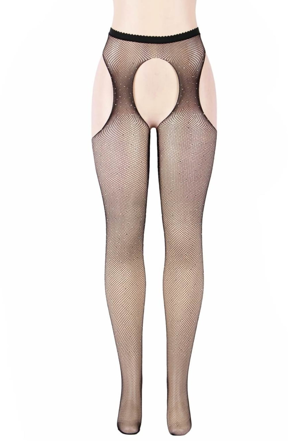 Vibrators, Sex Toy Kits and Sex Toys at Cloud9Adults - YesX YX850 Sparkly Fishnet Black - Buy Sex Toys Online