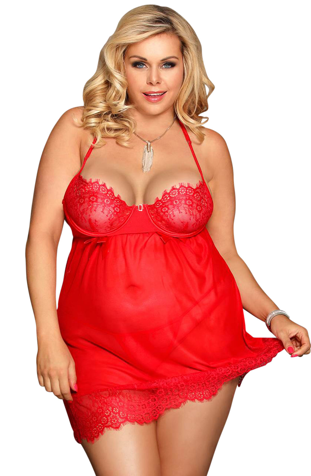 Vibrators, Sex Toy Kits and Sex Toys at Cloud9Adults - YesX YX952Q Red Babydoll Set - Buy Sex Toys Online