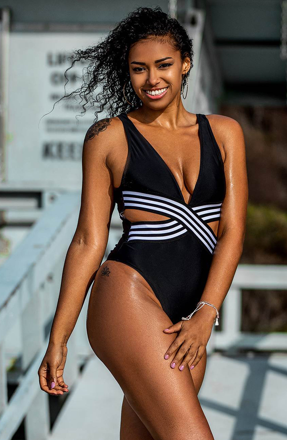 Vibrators, Sex Toy Kits and Sex Toys at Cloud9Adults - YesX YX980 One Piece Swimsuit Black - Buy Sex Toys Online