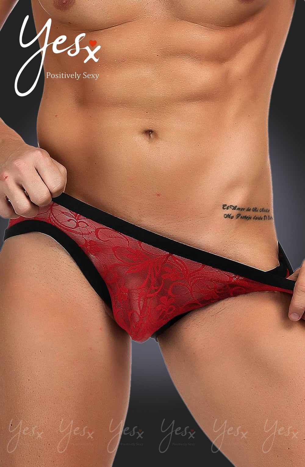 Vibrators, Sex Toy Kits and Sex Toys at Cloud9Adults - YesX YX974 Men's Brief Red/Black - Buy Sex Toys Online