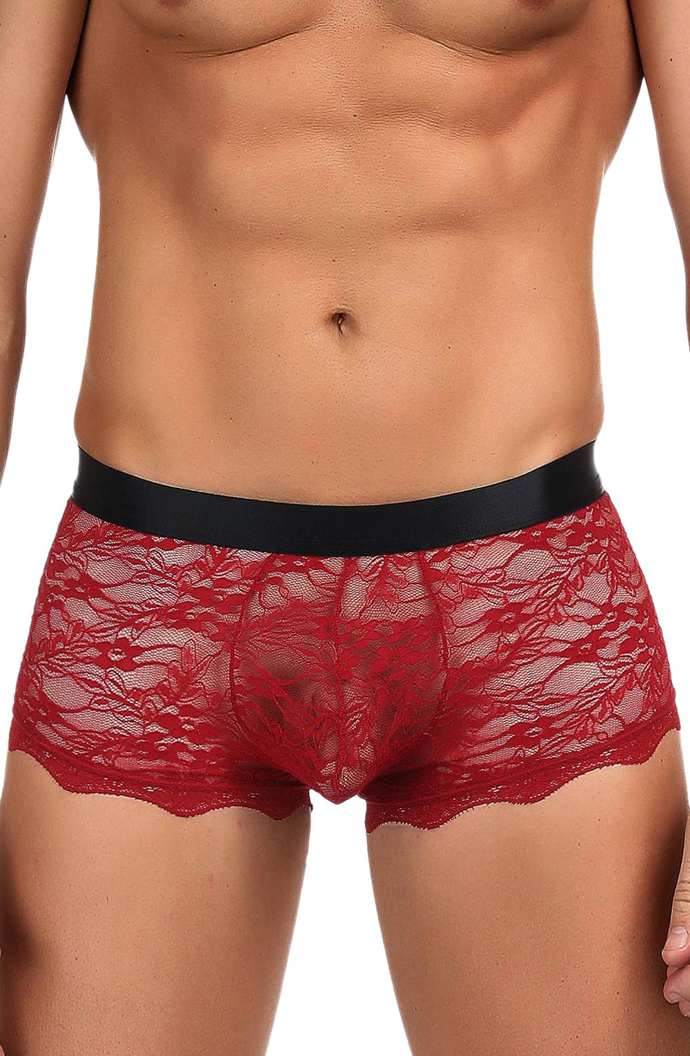 Vibrators, Sex Toy Kits and Sex Toys at Cloud9Adults - YesX YX976 Mens Boxer Brief Red/Black - Buy Sex Toys Online