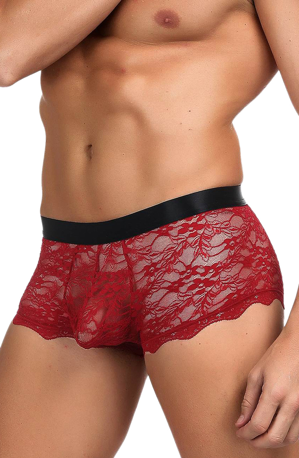 Vibrators, Sex Toy Kits and Sex Toys at Cloud9Adults - YesX YX976 Mens Boxer Brief Red/Black - Buy Sex Toys Online
