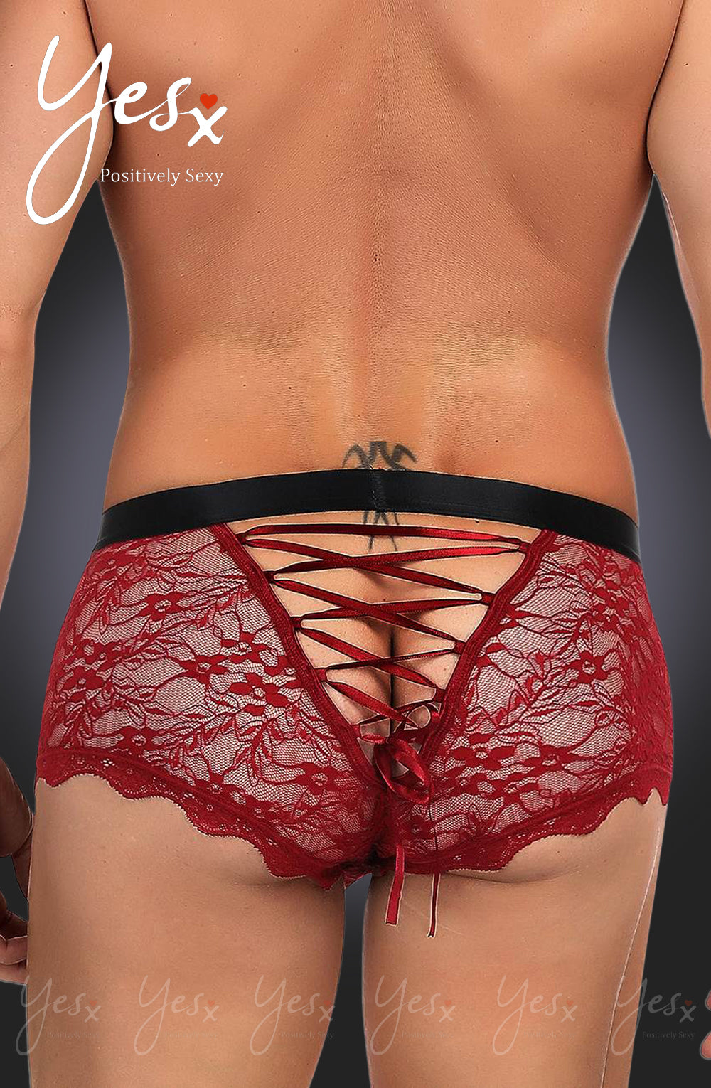 Vibrators, Sex Toy Kits and Sex Toys at Cloud9Adults - YesX YX976 Mens Boxer Brief Red/Black - Buy Sex Toys Online