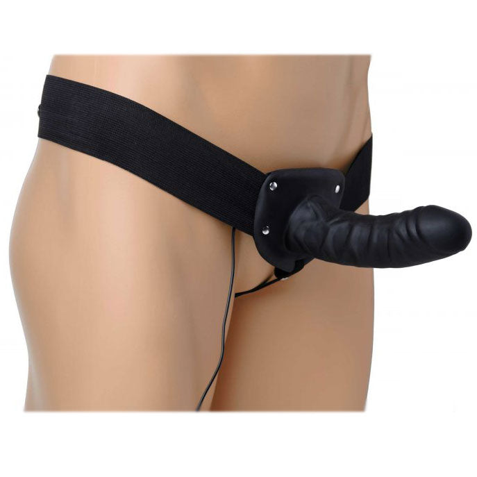 Vibrators, Sex Toy Kits and Sex Toys at Cloud9Adults - Deluxe Vibro Erection Assist Hollow Silicone Strap On - Buy Sex Toys Online