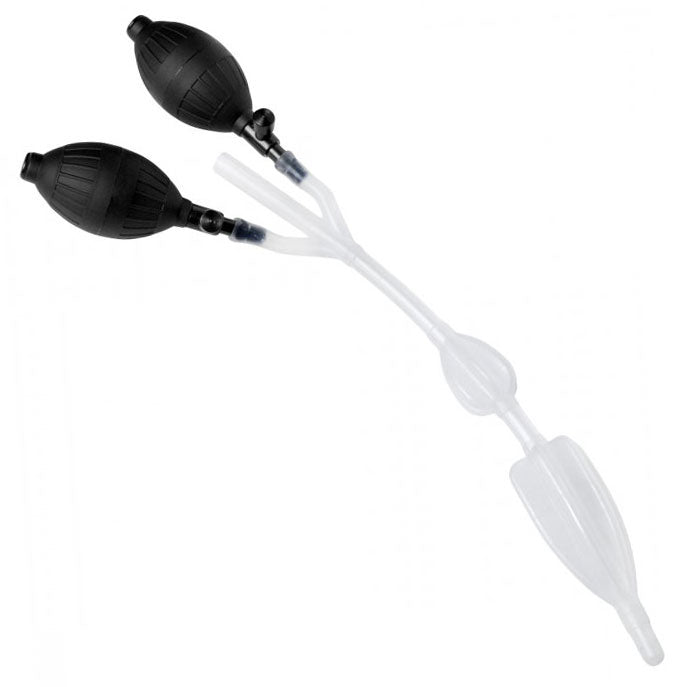 Vibrators, Sex Toy Kits and Sex Toys at Cloud9Adults - Clean Stream Silicone Inflatable Double Bulb Enema System - Buy Sex Toys Online