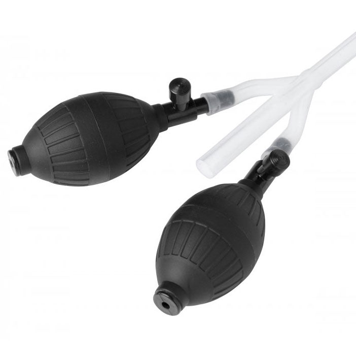 Vibrators, Sex Toy Kits and Sex Toys at Cloud9Adults - Clean Stream Silicone Inflatable Double Bulb Enema System - Buy Sex Toys Online