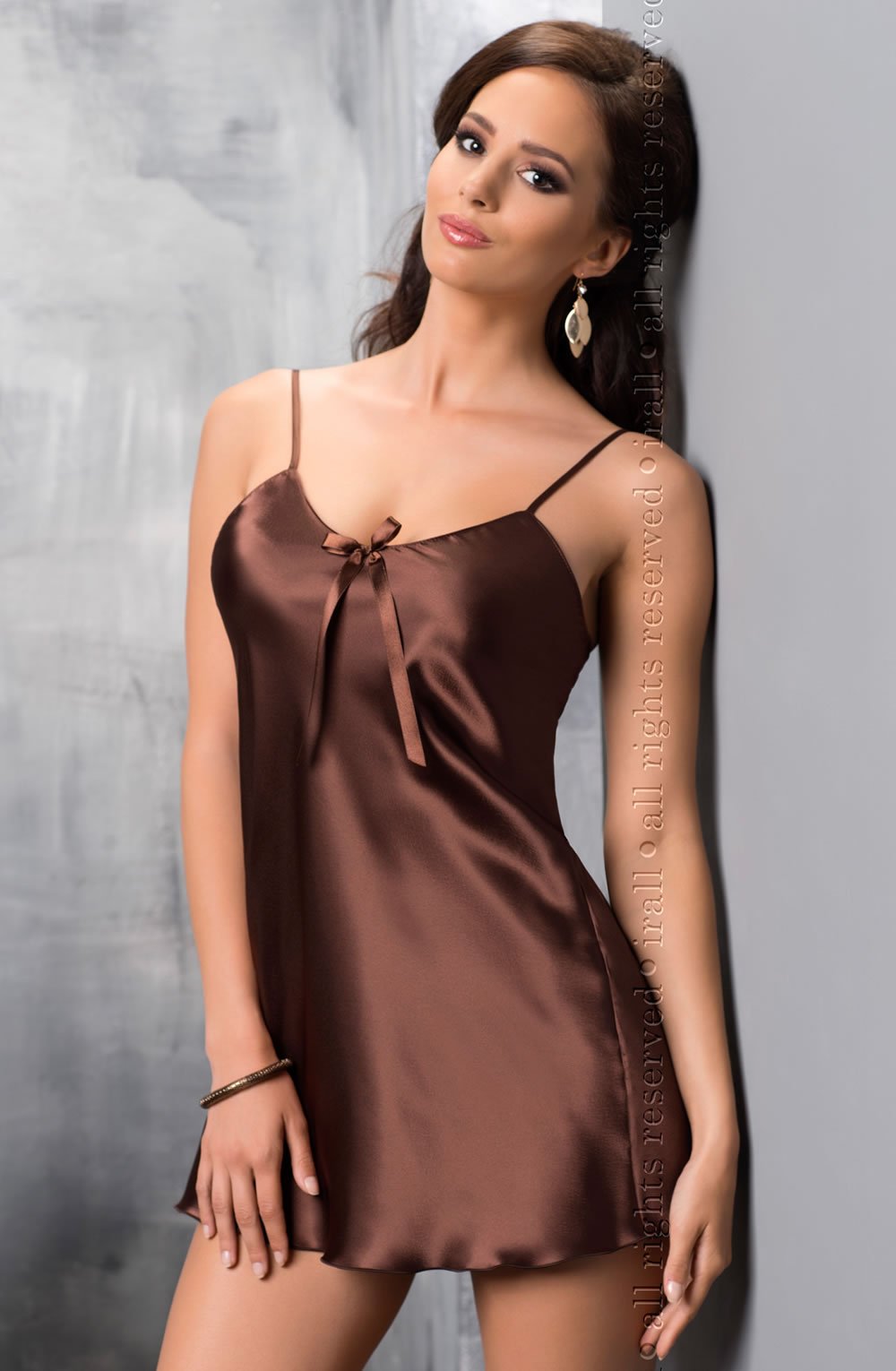 Vibrators, Sex Toy Kits and Sex Toys at Cloud9Adults - Irall Aria Nightdress Chocolate - Buy Sex Toys Online