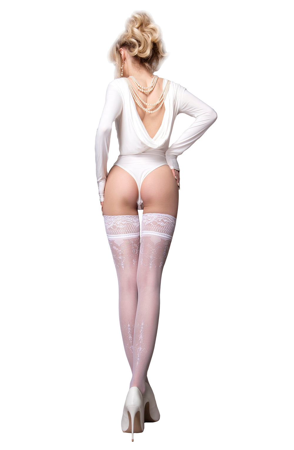 Vibrators, Sex Toy Kits and Sex Toys at Cloud9Adults - Ballerina 585 White Hold Ups - Buy Sex Toys Online
