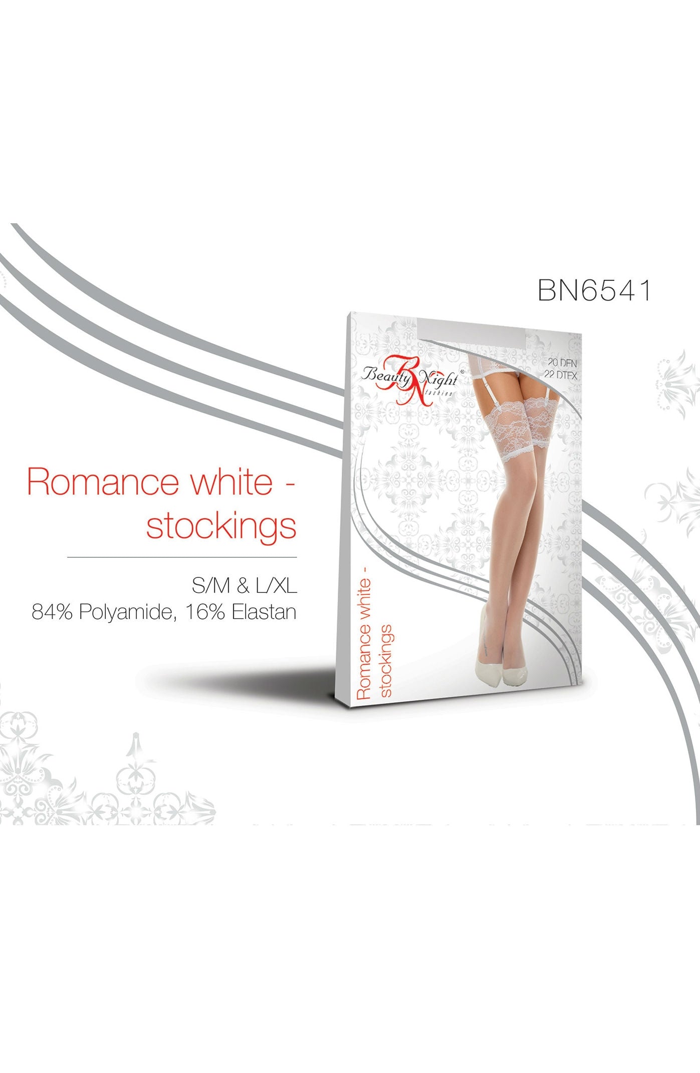 Vibrators, Sex Toy Kits and Sex Toys at Cloud9Adults - Beauty Night BN6543 Romance Stockings Cherry - Buy Sex Toys Online