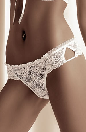 Vibrators, Sex Toy Kits and Sex Toys at Cloud9Adults - Roza Carmen White Thong - Buy Sex Toys Online