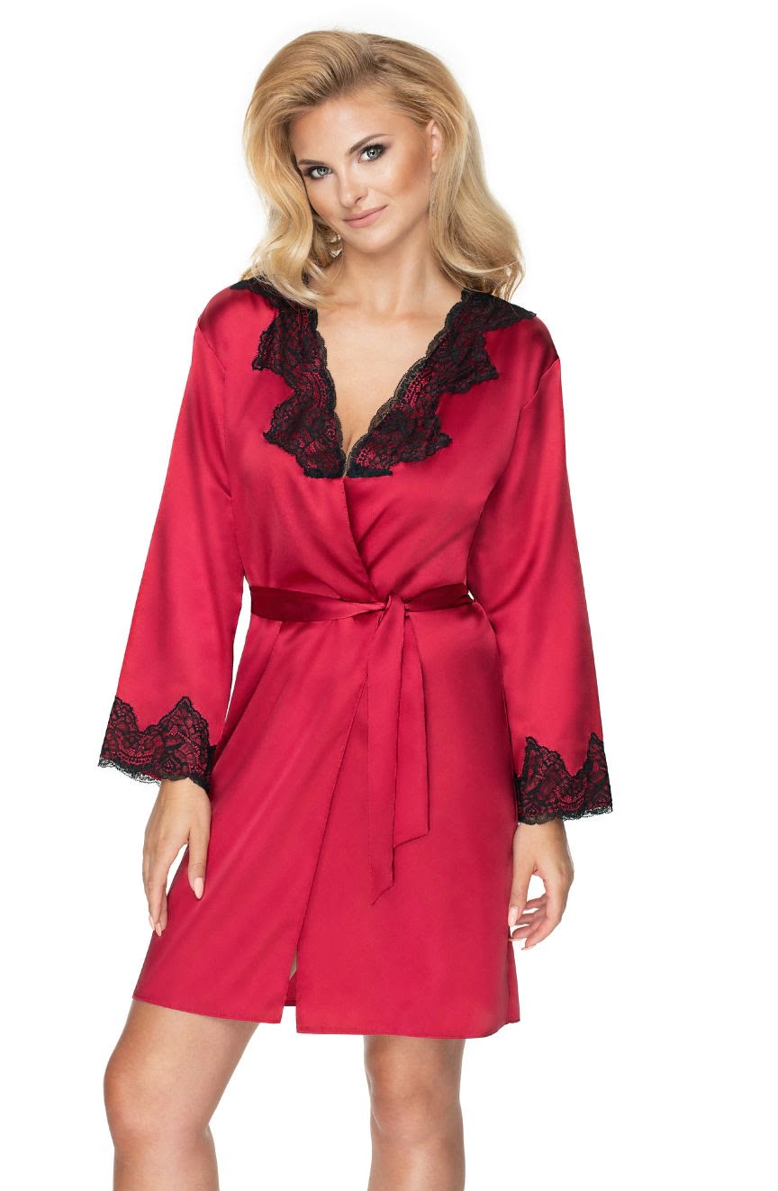 Vibrators, Sex Toy Kits and Sex Toys at Cloud9Adults - Irall Juniper Burgundy Dressing Gown - Buy Sex Toys Online