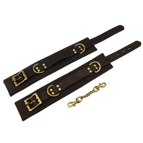 Vibrators, Sex Toy Kits and Sex Toys at Cloud9Adults - BOUND Nubuck Leather Ankle Restraints - Buy Sex Toys Online