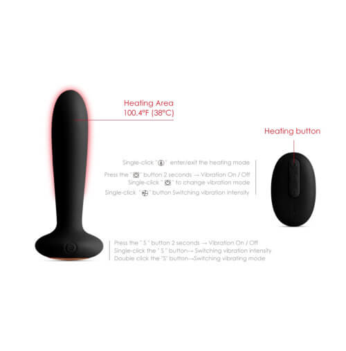 Vibrators, Sex Toy Kits and Sex Toys at Cloud9Adults - Svakom Primo Remote Control Warming Butt Plug - Buy Sex Toys Online