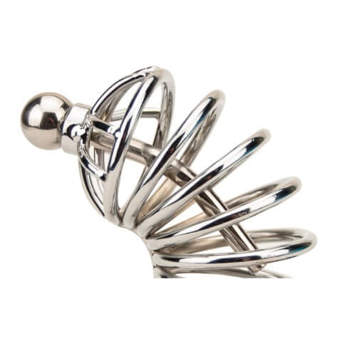 Vibrators, Sex Toy Kits and Sex Toys at Cloud9Adults - Impound Corkscrew Male Chastity Device with Penis Plug - Buy Sex Toys Online