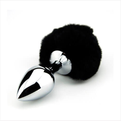 Vibrators, Sex Toy Kits and Sex Toys at Cloud9Adults - Furry Fantasy Black Bunny Tail Butt Plug - Buy Sex Toys Online