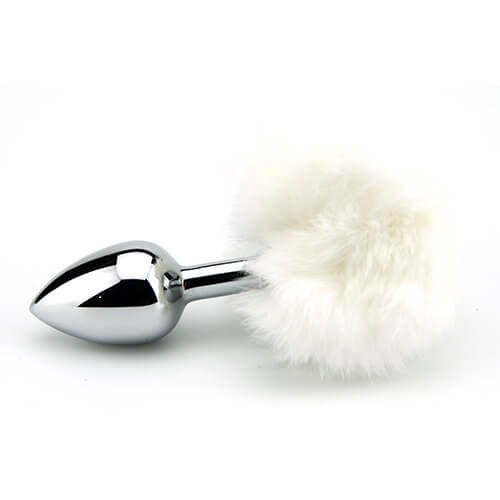 Vibrators, Sex Toy Kits and Sex Toys at Cloud9Adults - Furry Fantasy White Bunny Tail Butt Plug - Buy Sex Toys Online