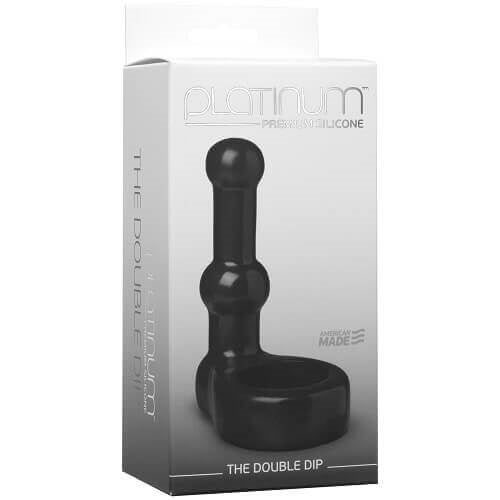 Vibrators, Sex Toy Kits and Sex Toys at Cloud9Adults - Doc Johnson Platinum The Double Dip-Black - Buy Sex Toys Online