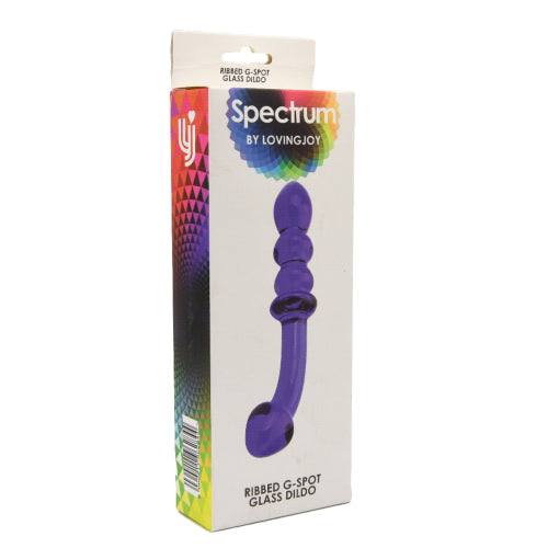Vibrators, Sex Toy Kits and Sex Toys at Cloud9Adults - Spectrum Ribbed G-Spot Glass Dildo - Buy Sex Toys Online