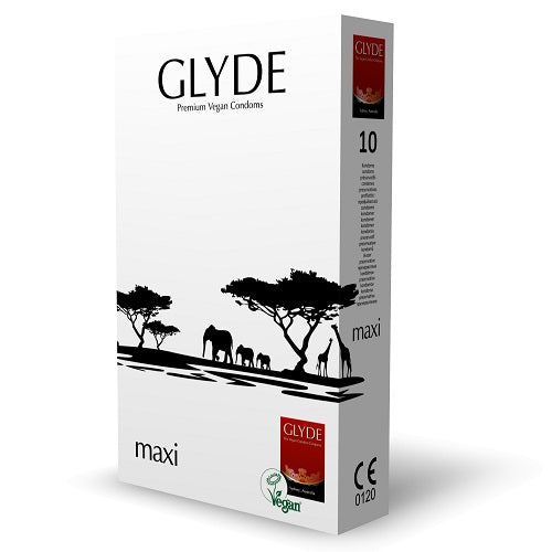 Vibrators, Sex Toy Kits and Sex Toys at Cloud9Adults - Glyde Ultra Maxi Vegan Condoms 10 Pack - Buy Sex Toys Online