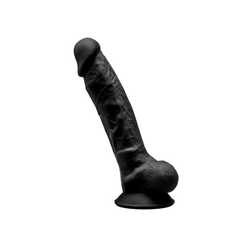 Vibrators, Sex Toy Kits and Sex Toys at Cloud9Adults - SilexD 7 inch Realistic Silicone Dual Density Dildo with Suction Cup and balls Black - Buy Sex Toys Online