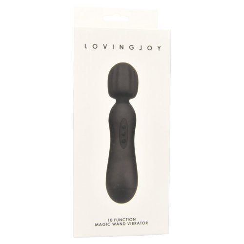 Vibrators, Sex Toy Kits and Sex Toys at Cloud9Adults - Loving Joy 10 Function Magic Wand Vibrator Black - Buy Sex Toys Online