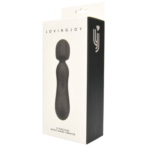 Vibrators, Sex Toy Kits and Sex Toys at Cloud9Adults - Loving Joy 10 Function Magic Wand Vibrator Black - Buy Sex Toys Online