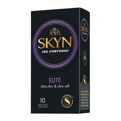 Vibrators, Sex Toy Kits and Sex Toys at Cloud9Adults - Mates SKYN Elite Non Latex Condoms 10 Pack - Buy Sex Toys Online