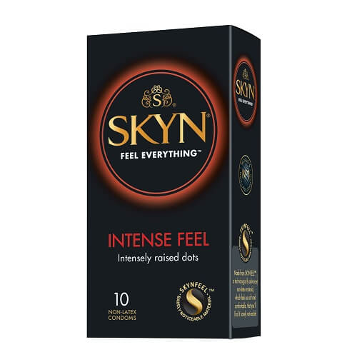 Vibrators, Sex Toy Kits and Sex Toys at Cloud9Adults - Mates SKYN Intense Feel Non Latex Condoms 10 Pack - Buy Sex Toys Online