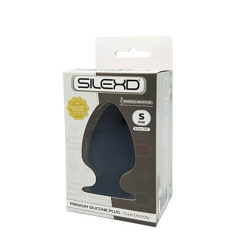 Vibrators, Sex Toy Kits and Sex Toys at Cloud9Adults - SilexD Dual Density Small Silicone Butt Plug 3.5 inches - Buy Sex Toys Online