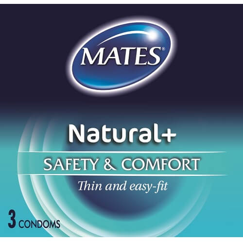 Vibrators, Sex Toy Kits and Sex Toys at Cloud9Adults - Mates Natural Condoms 3 Pack - Buy Sex Toys Online
