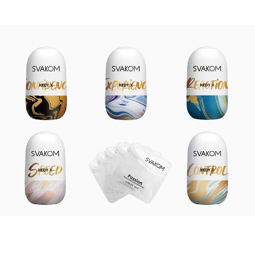 Vibrators, Sex Toy Kits and Sex Toys at Cloud9Adults - Svakom Hedy X-Experience Reuseable Egg Style Male Masturbator - Buy Sex Toys Online