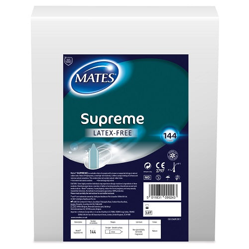 Vibrators, Sex Toy Kits and Sex Toys at Cloud9Adults - Mates Supreme Condom BX144 Clinic Pack - Buy Sex Toys Online