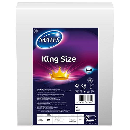 Vibrators, Sex Toy Kits and Sex Toys at Cloud9Adults - Mates King Size Condom BX144 Clinic Pack - Buy Sex Toys Online