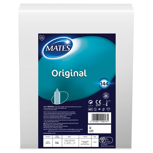 Vibrators, Sex Toy Kits and Sex Toys at Cloud9Adults - Mates Original Condom BX144 Clinic Pack - Buy Sex Toys Online