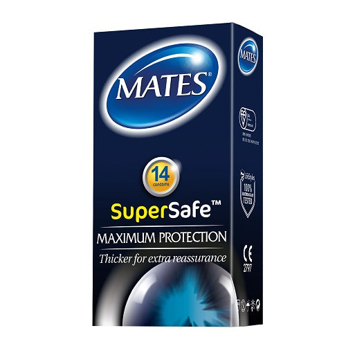 Vibrators, Sex Toy Kits and Sex Toys at Cloud9Adults - Mates Super Safe Condoms 14 Pack - Buy Sex Toys Online