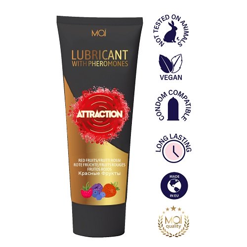 Vibrators, Sex Toy Kits and Sex Toys at Cloud9Adults - Mai Attraction Lubricant with Pheromones Red Fruits 100ml - Buy Sex Toys Online