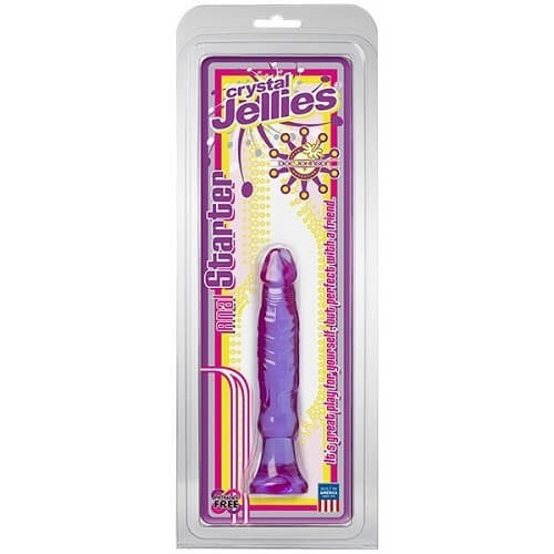 Vibrators, Sex Toy Kits and Sex Toys at Cloud9Adults - Doc Johnson Crystal Jellies Anal Starter Dildo 6 Inch-Purple - Buy Sex Toys Online