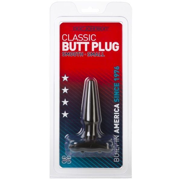 Vibrators, Sex Toy Kits and Sex Toys at Cloud9Adults - Doc Johnson Classic Butt Plug-small black - Buy Sex Toys Online