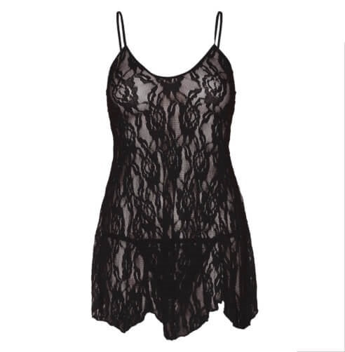 Vibrators, Sex Toy Kits and Sex Toys at Cloud9Adults - Leg Avenue Rose Lace Flair Chemise - Buy Sex Toys Online