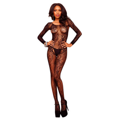 Vibrators, Sex Toy Kits and Sex Toys at Cloud9Adults - Leg Avenue Swirl Lace Bodystocking - Buy Sex Toys Online