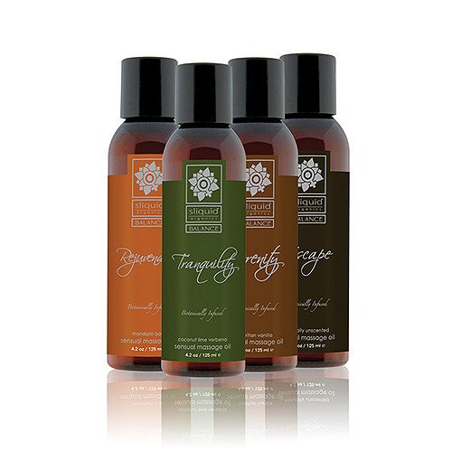 Vibrators, Sex Toy Kits and Sex Toys at Cloud9Adults - Sliquid Balance Collection Massage Oil 4.2oz - Buy Sex Toys Online